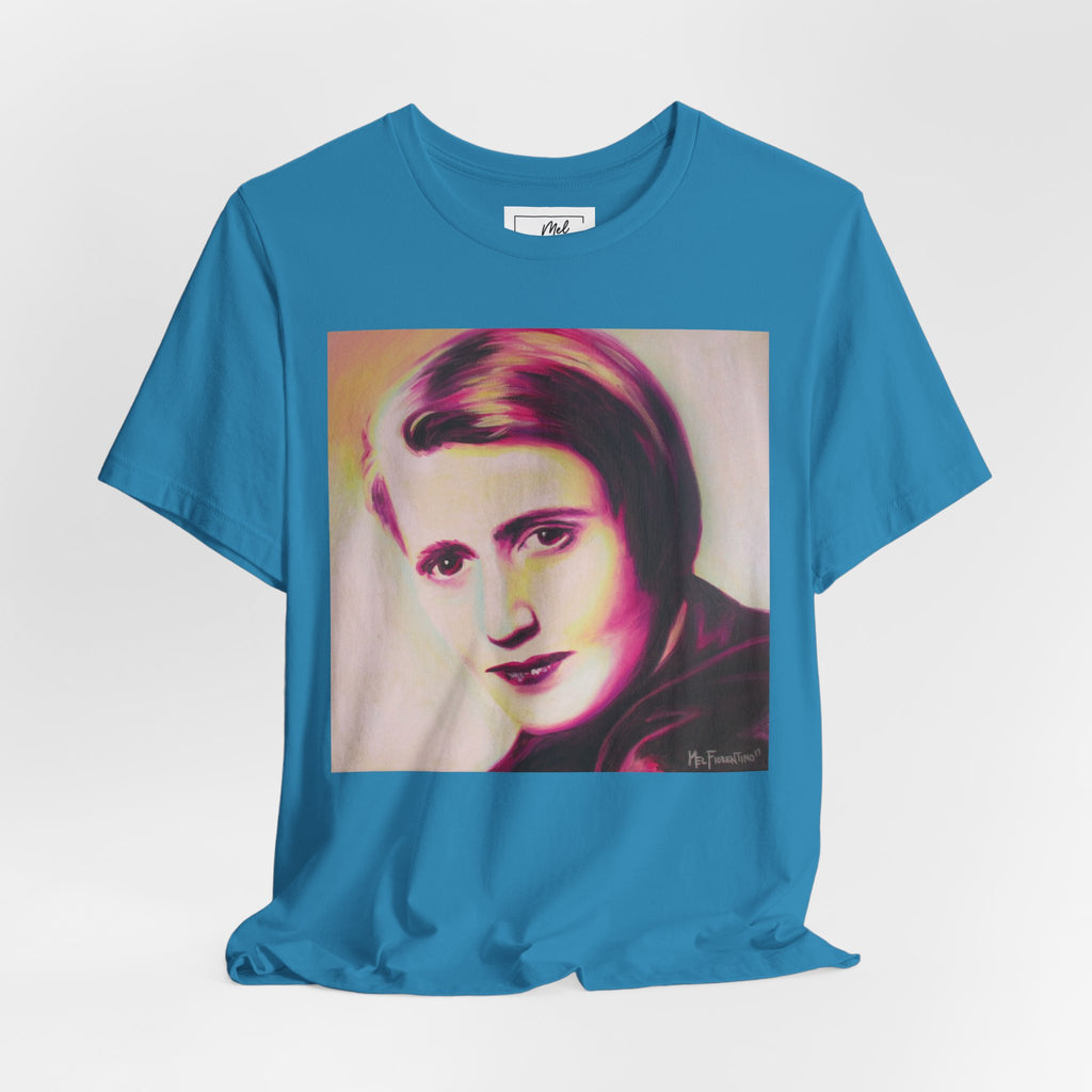 Ayn Rand Writer Unisex Jersey Short Sleeve Tee