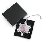 Anthony Bourdain Pewter Snowflake Ornament by Mel Fiorentino