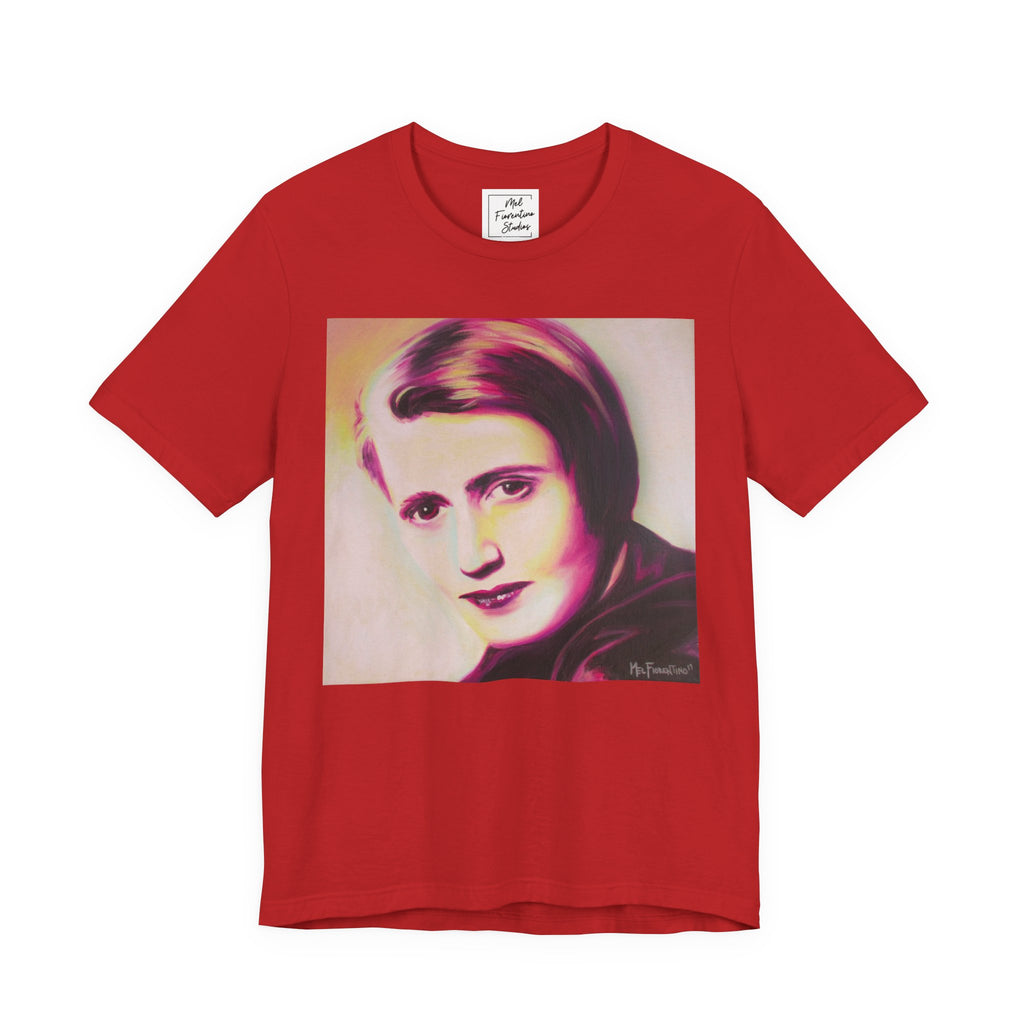 Ayn Rand Writer Unisex Jersey Short Sleeve Tee