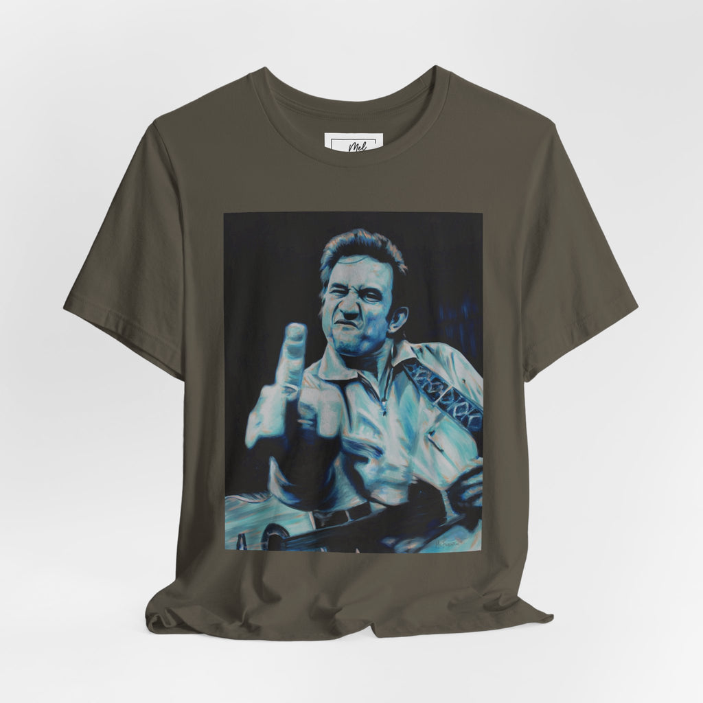 Folsom Prision Blues Johnny Cash Unisex Jersey Short Sleeve Tee