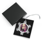 Chris Cornell Pewter Snowflake Ornament by Mel Fiorentino