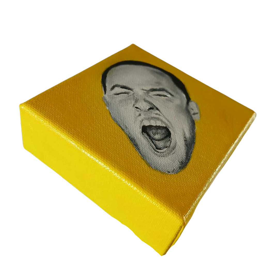 Baby Mac in Yellow Oil Painting