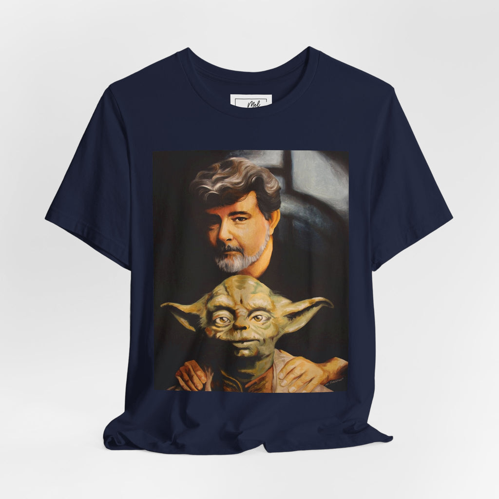 George & Yoda Unisex Jersey Short Sleeve Tee
