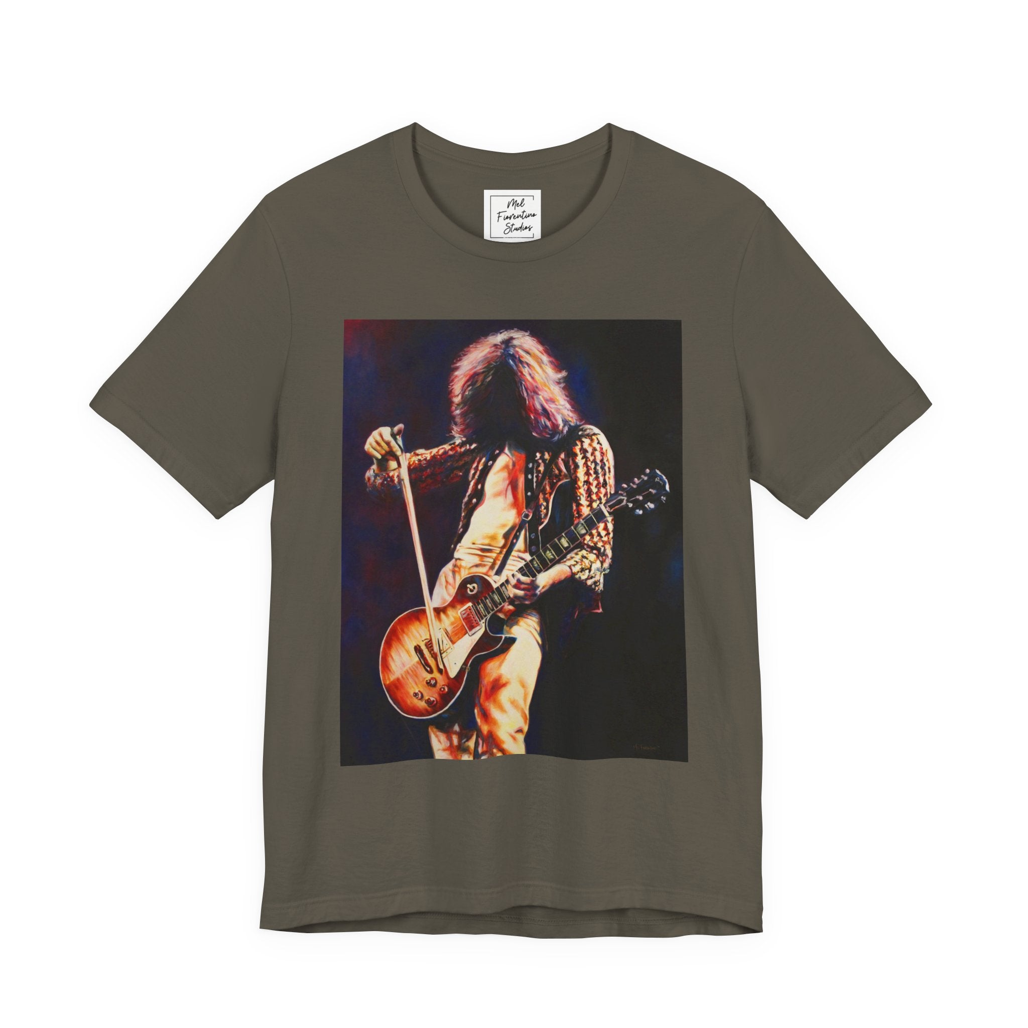 Jimmy Page Led Zeppelin Unisex Jersey Short Sleeve Tee