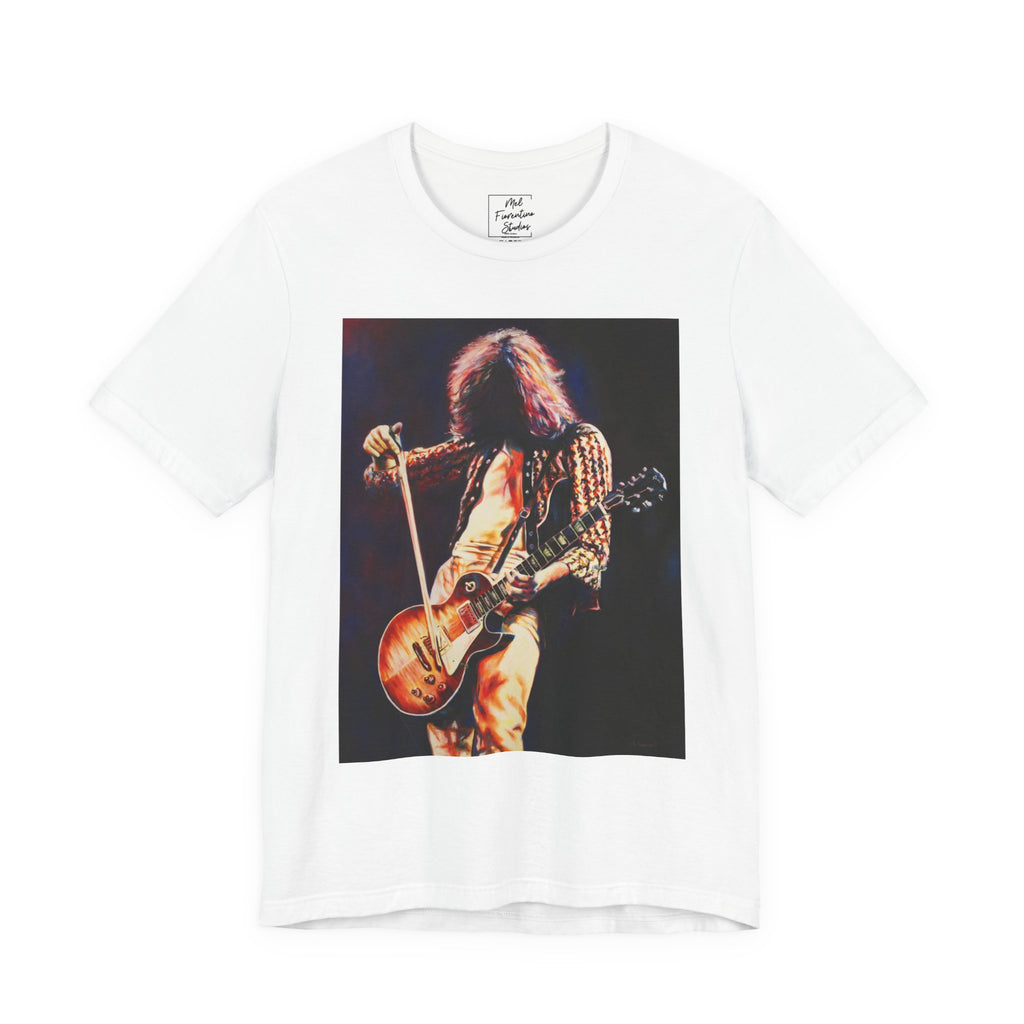 Jimmy Page Led Zeppelin Unisex Jersey Short Sleeve Tee