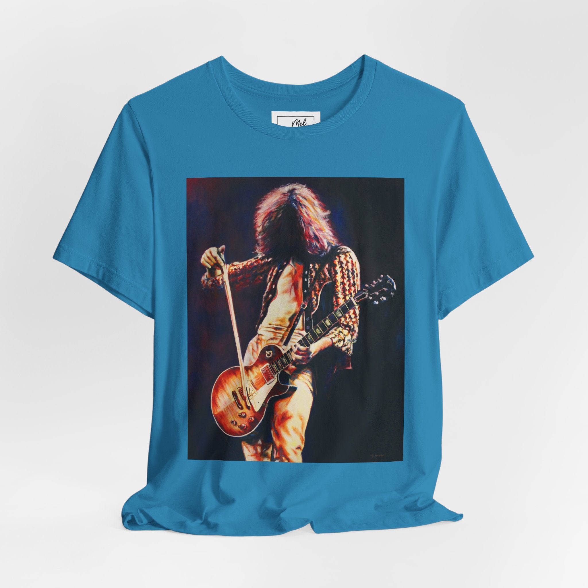 Jimmy Page Led Zeppelin Unisex Jersey Short Sleeve Tee