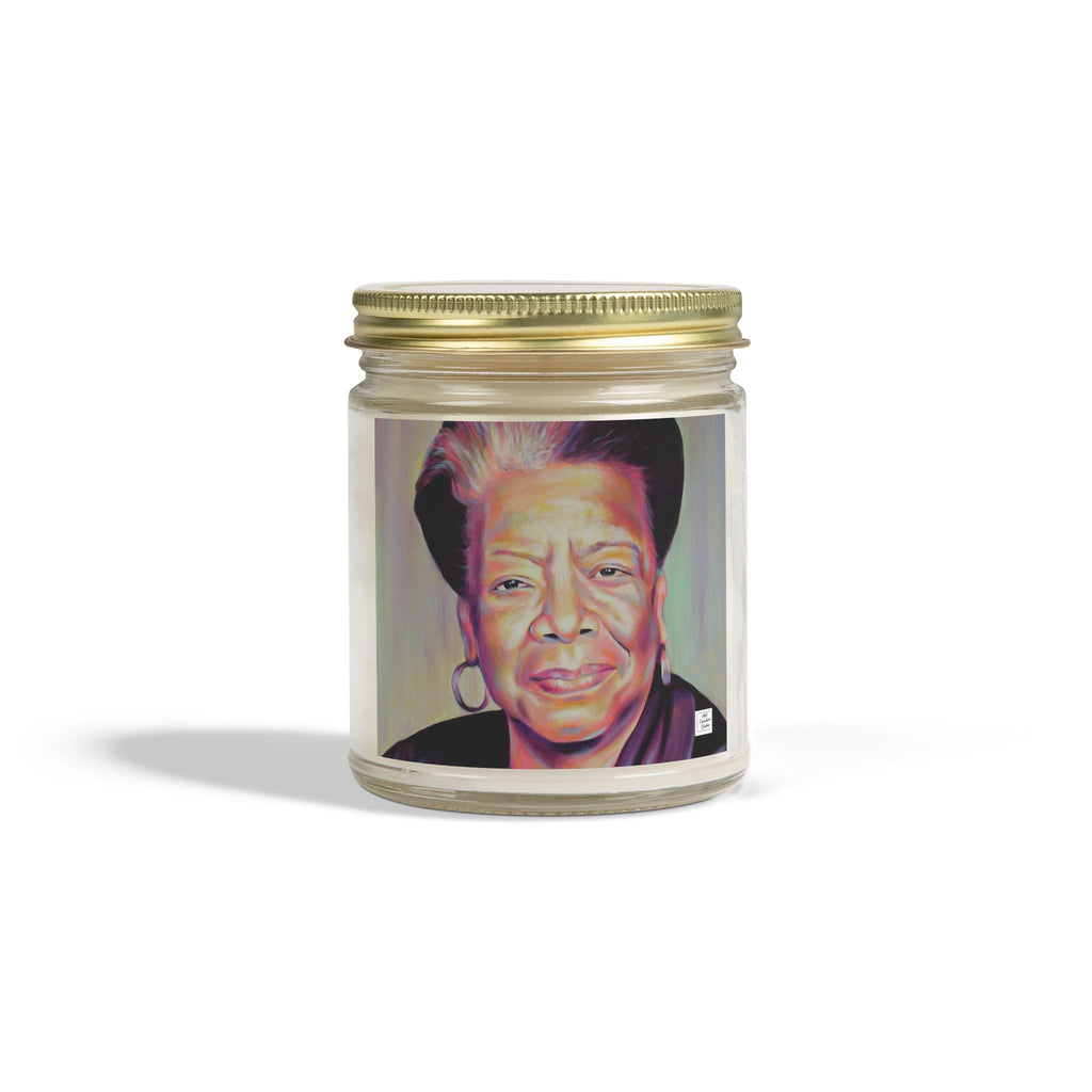 Inspirational Scented Candle - Coconut Apricot Wax with Maya Angelou Design (4oz & 9oz)