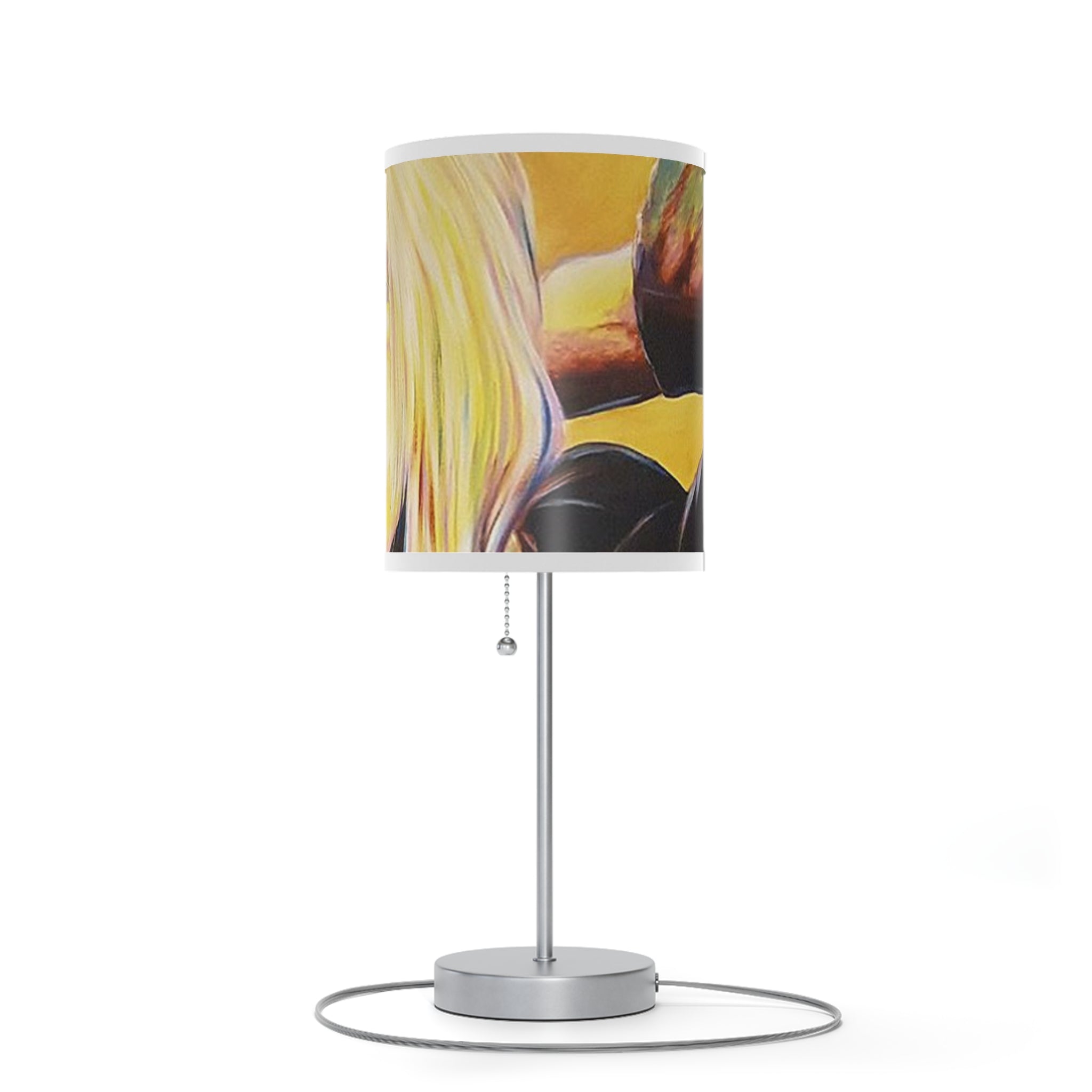 Tom Petty Fan Art Artistic Table Lamp with Stand - Unique Home Decor for Music Lovers by Mel Fiorentino
