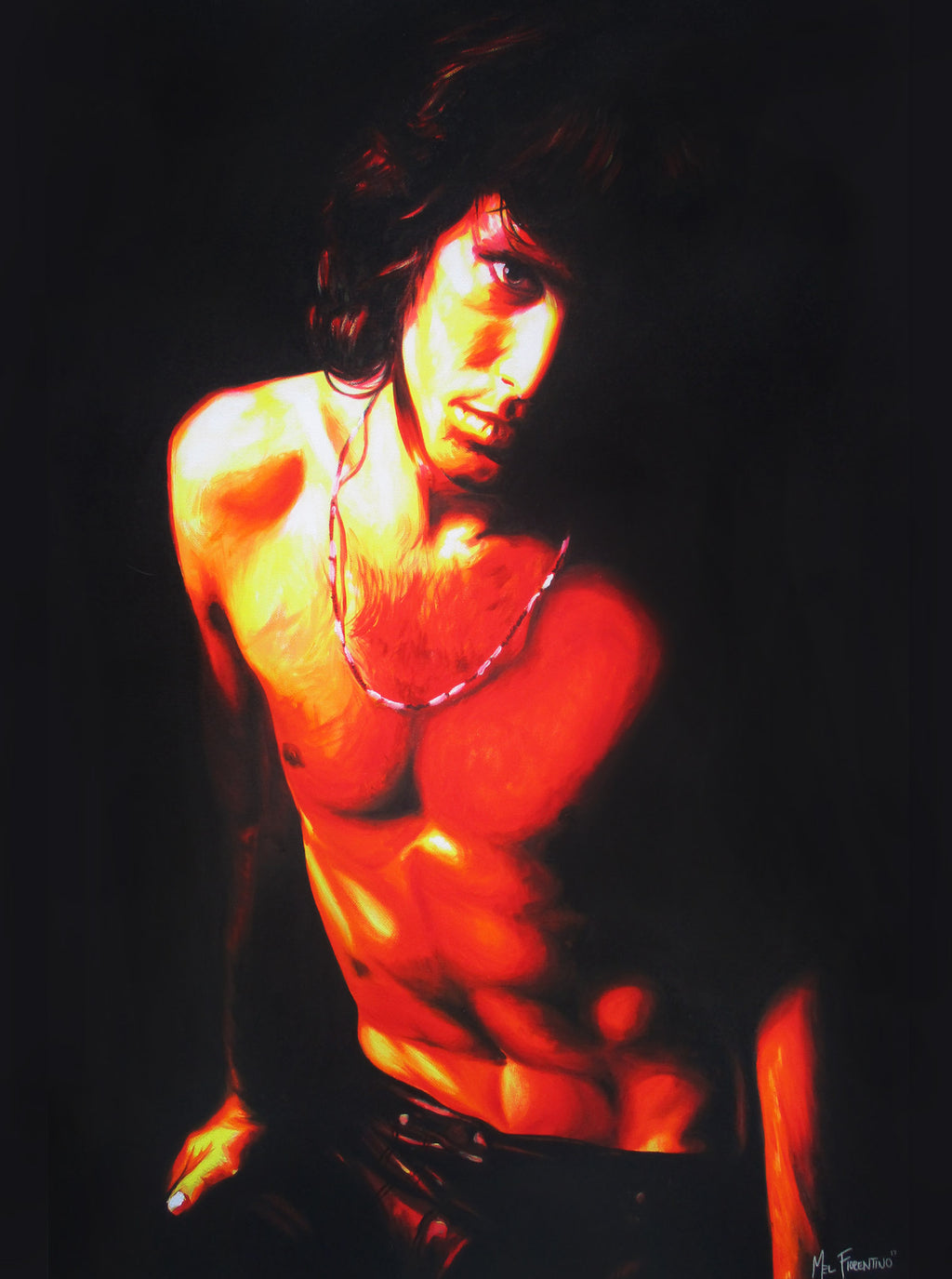 Jim Morrison Original painting by Mel Fiorentino