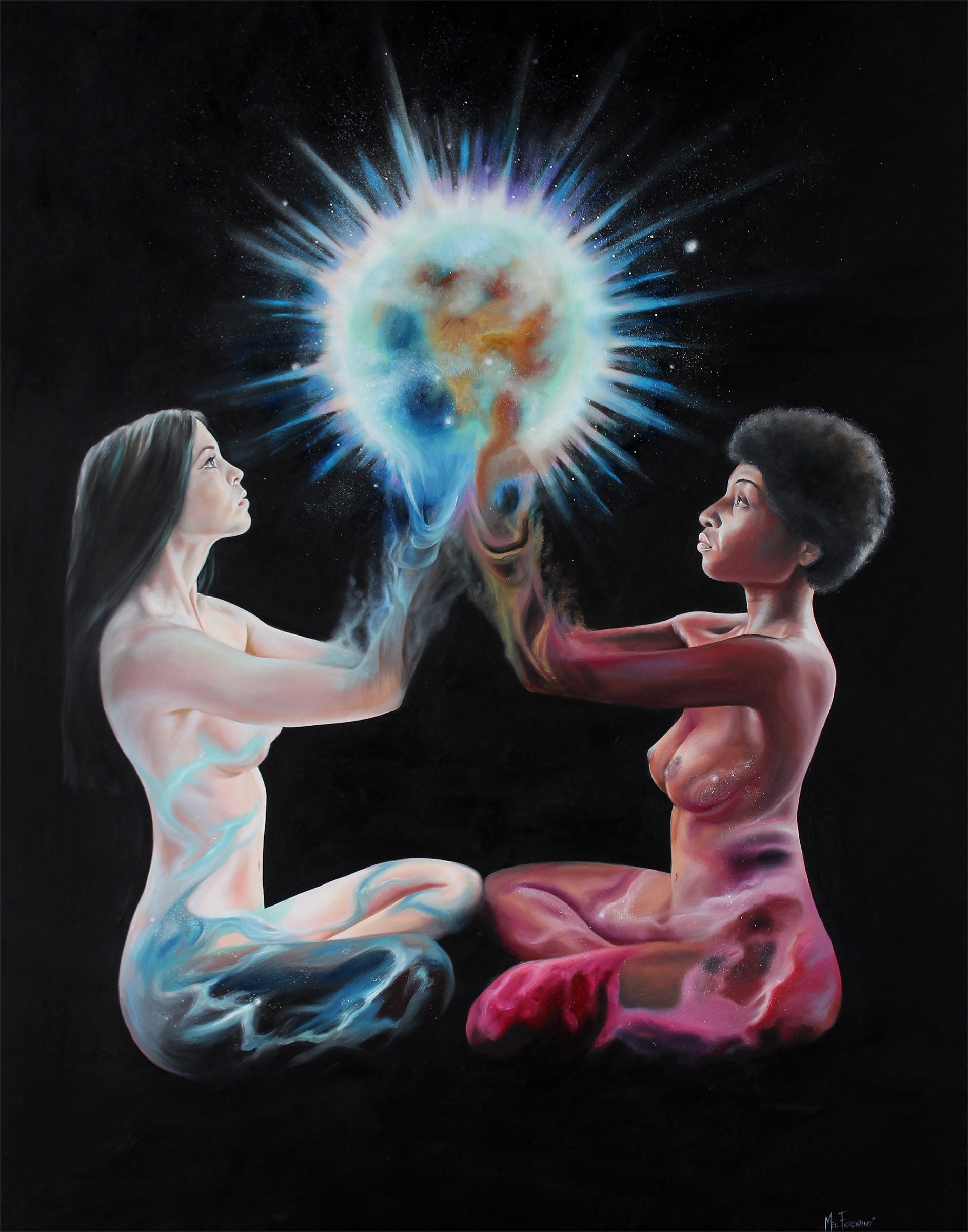 The Divine Creation Original Oil Painting