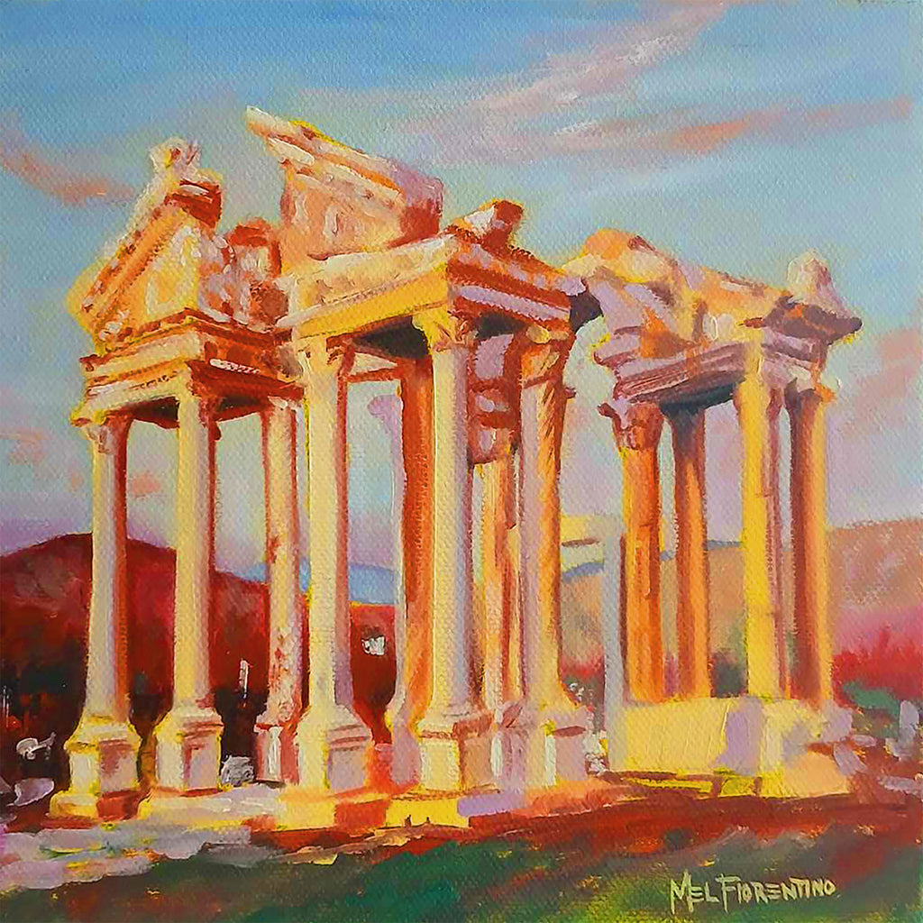 Temple of Aphrodite Original Oil Painting