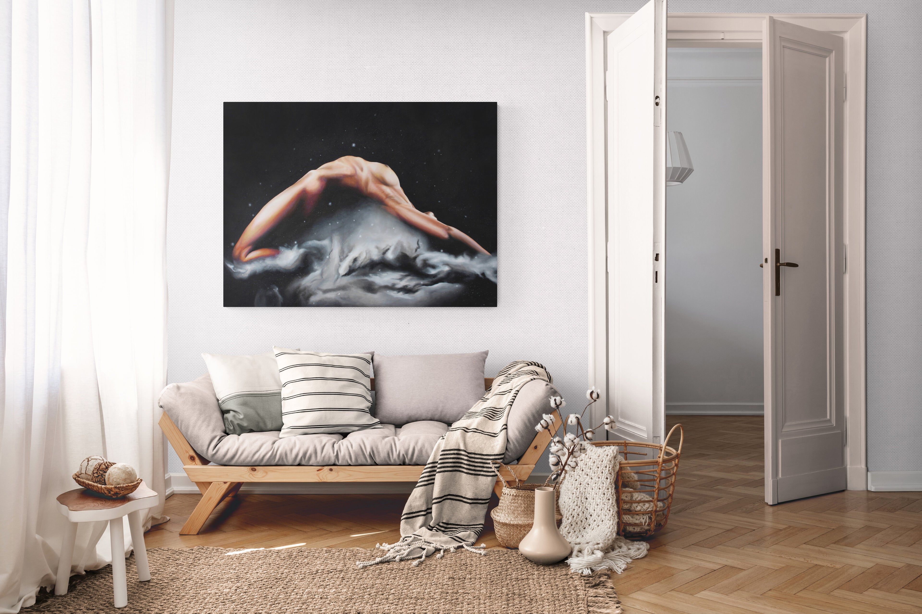 Bending Time & Space Original Oil Painting