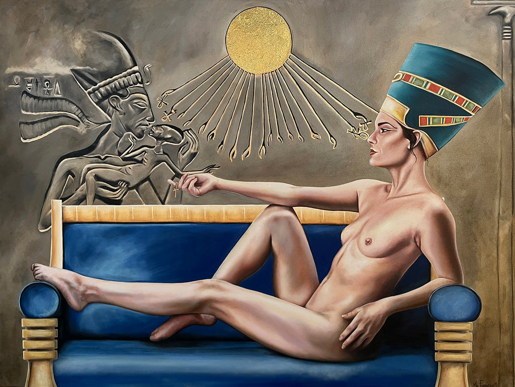 Queen Nefertiti Original painting by Mel Fiorentino