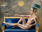 Queen Nefertiti Original painting by Mel Fiorentino