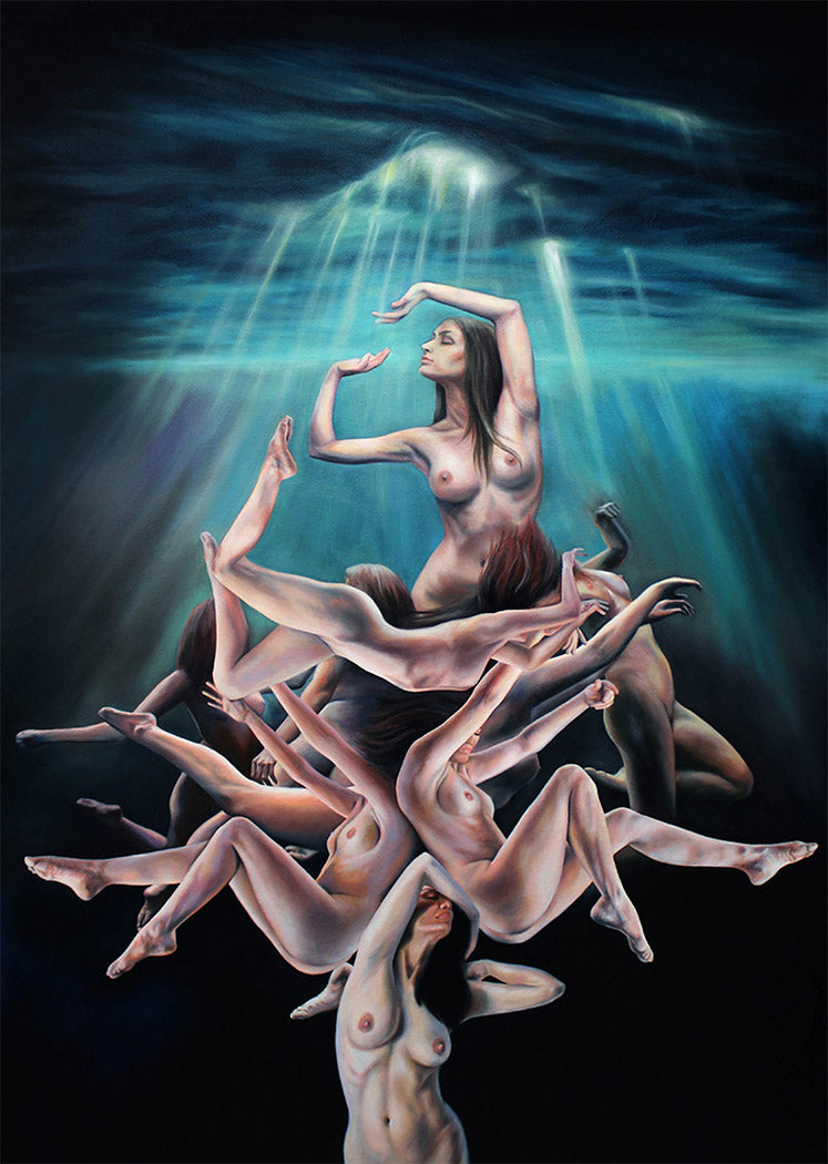 The Primordial Dance Original Oil Painting