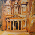 Petra Ruins Original Oil Painting