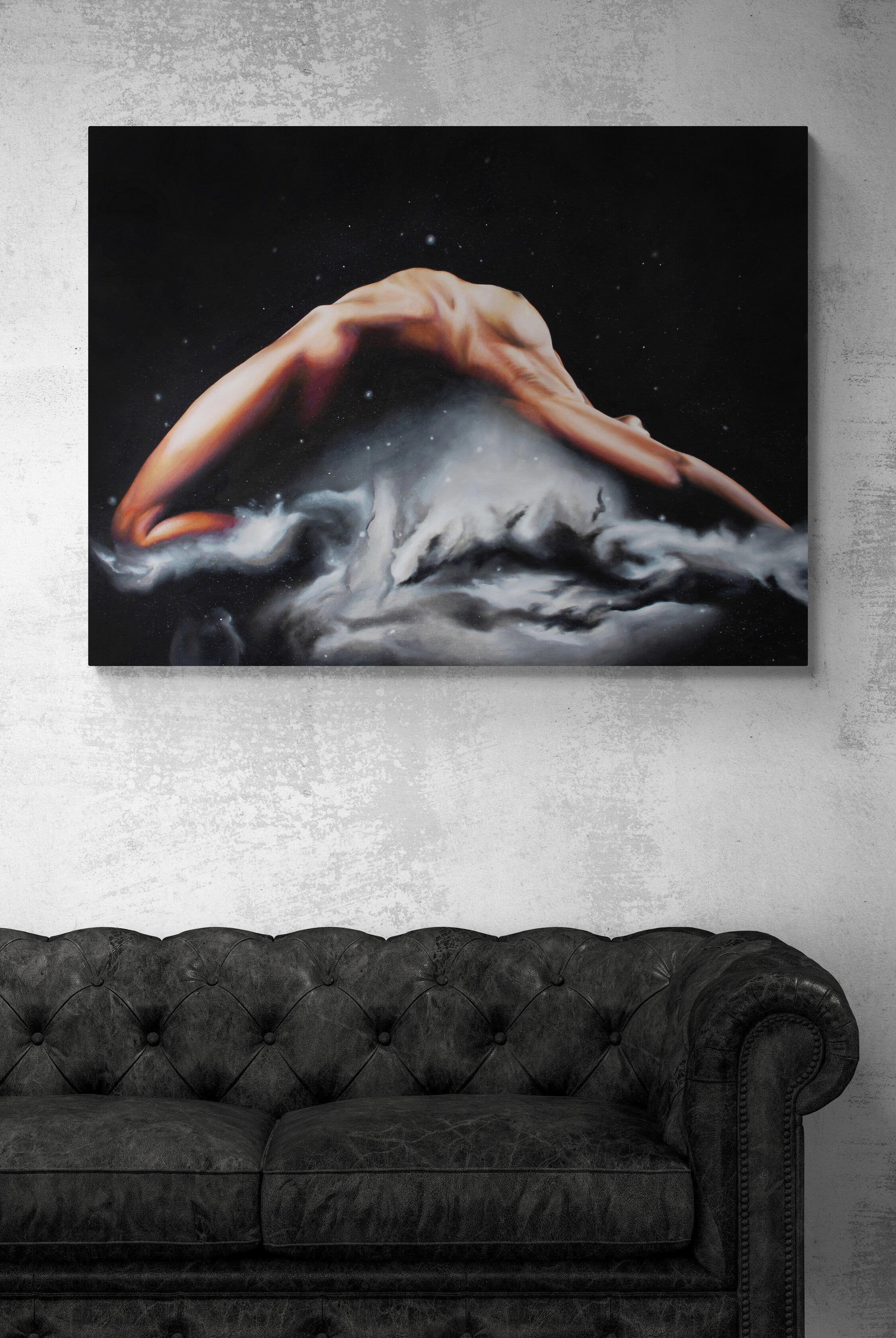 Bending Time & Space Original Oil Painting