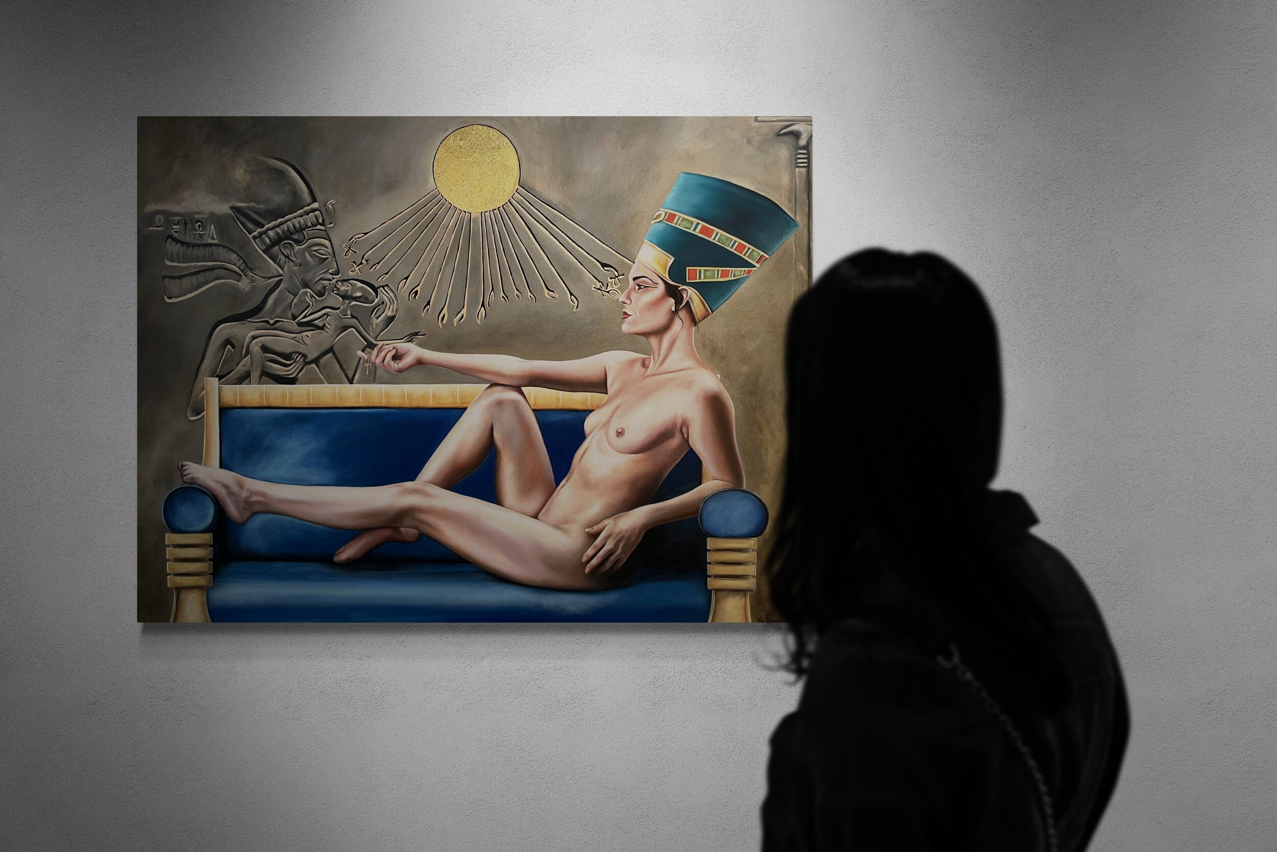 Queen Nefertiti Original painting by Mel Fiorentino
